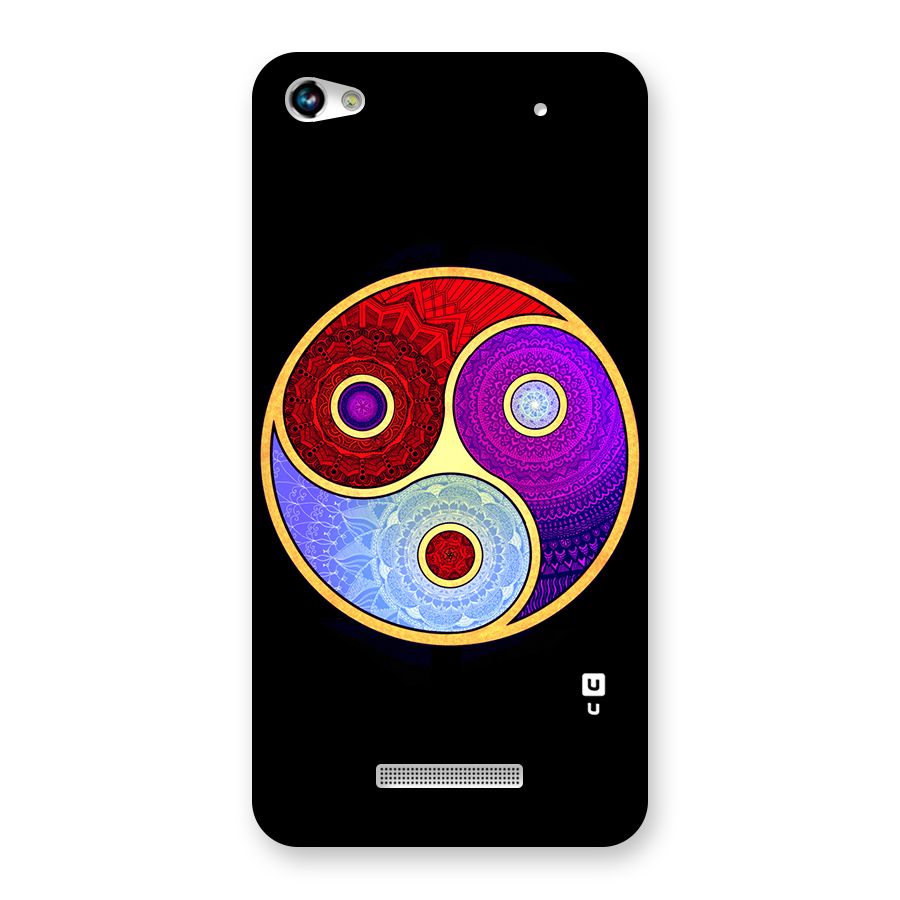 Yin Yang Mandala Design Back Case for Micromax Hue 2