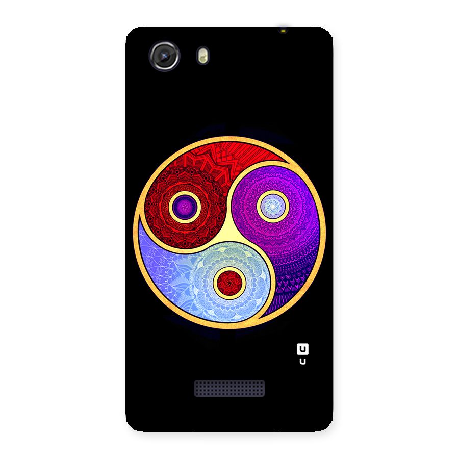 Yin Yang Mandala Design Back Case for Micromax Unite 3