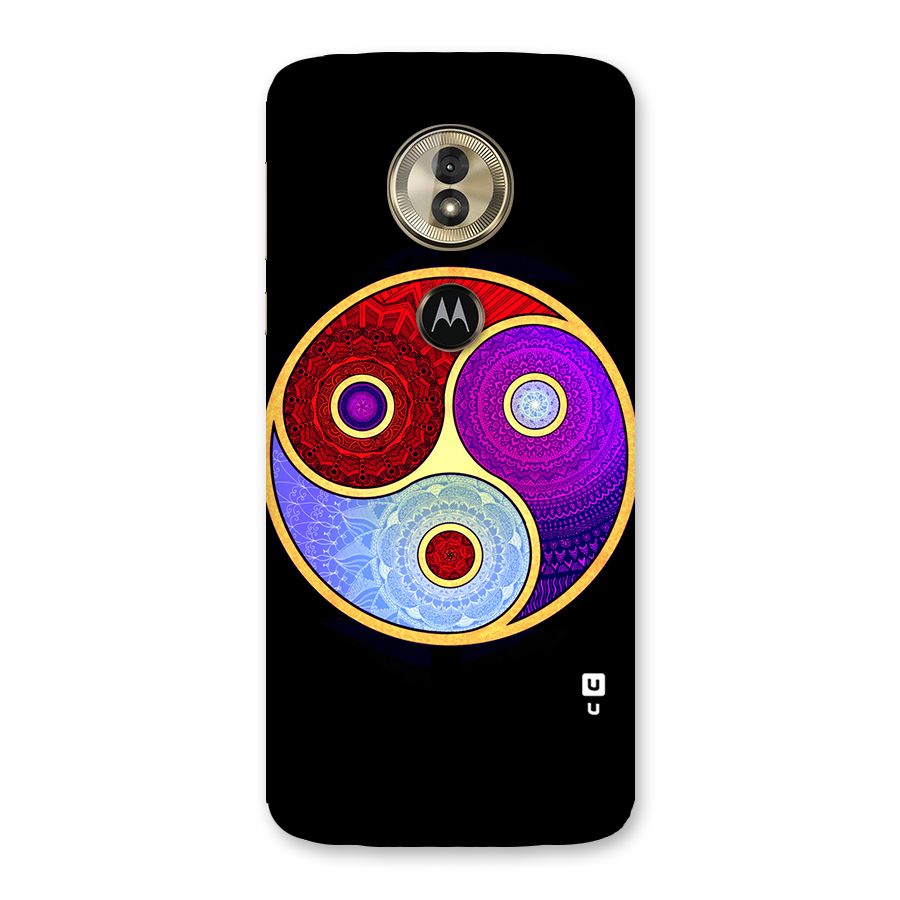 Yin Yang Mandala Design Back Case for Moto G6 Play