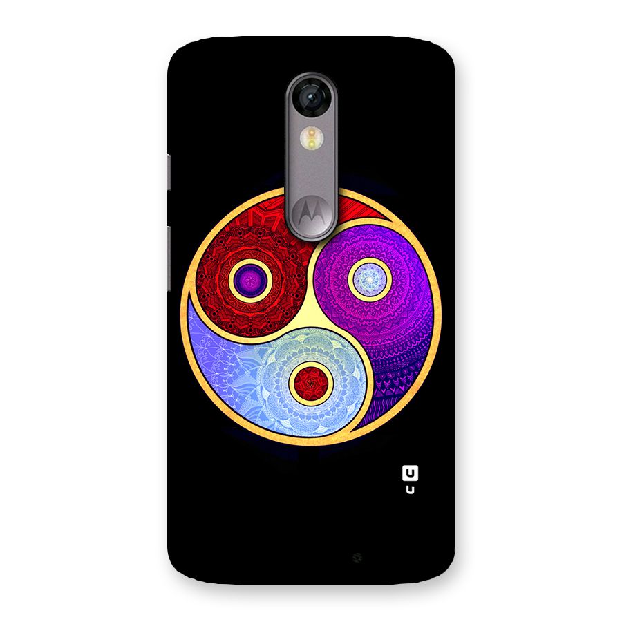 Yin Yang Mandala Design Back Case for Moto X Force