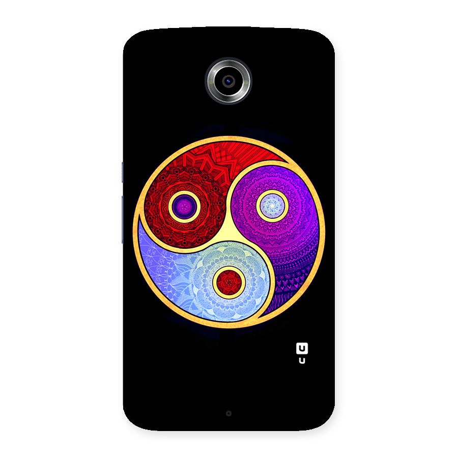 Yin Yang Mandala Design Back Case for Nexsus 6