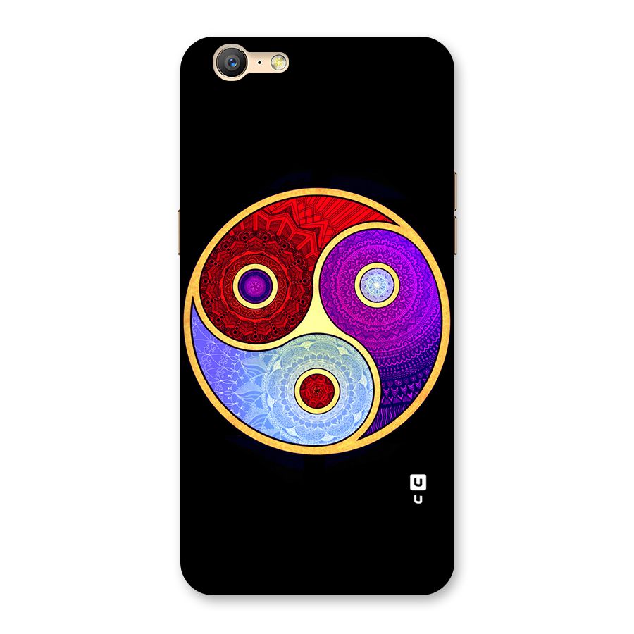 Yin Yang Mandala Design Back Case for Oppo A57