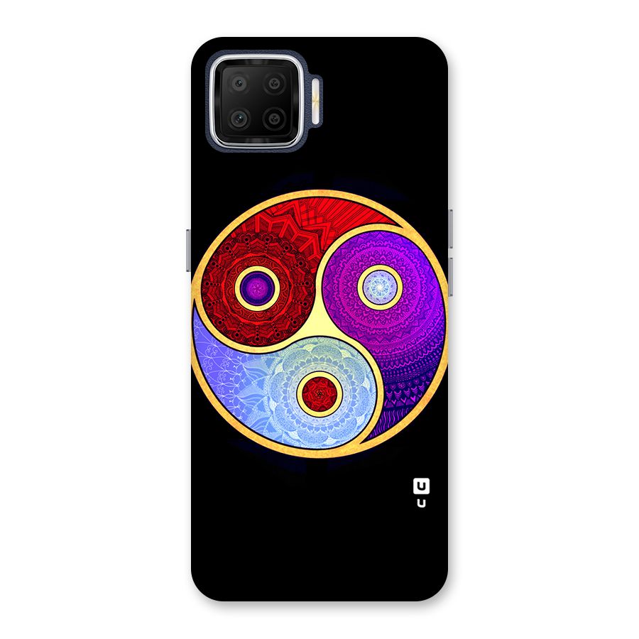Yin Yang Mandala Design Back Case for Oppo F17