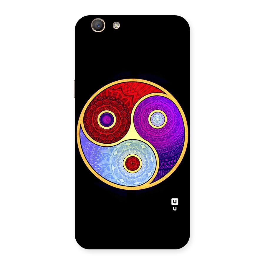 Yin Yang Mandala Design Back Case for Oppo F1s