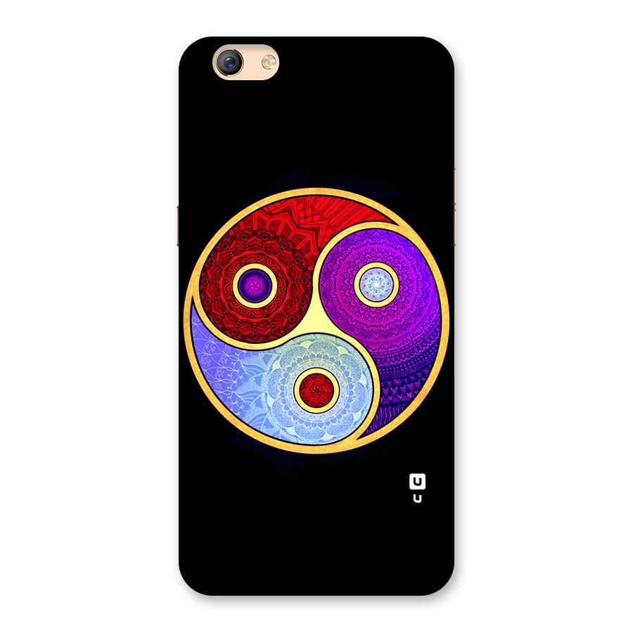 Yin Yang Mandala Design Back Case for Oppo F3 Plus