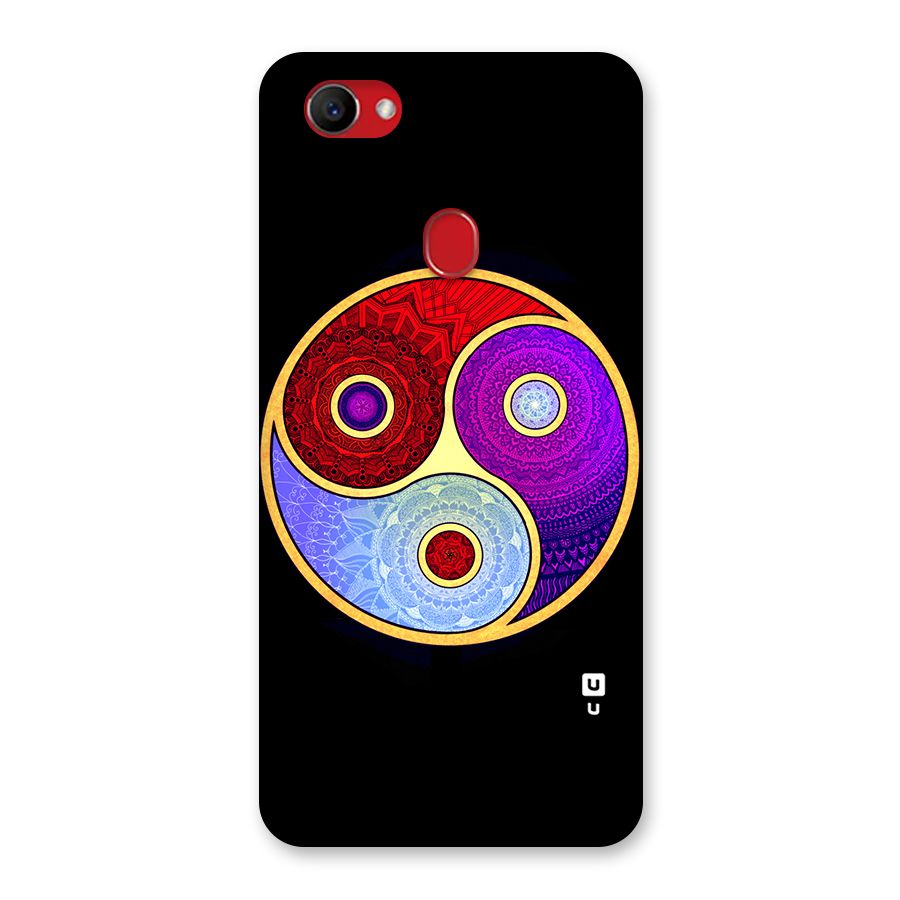 Yin Yang Mandala Design Back Case for Oppo F7