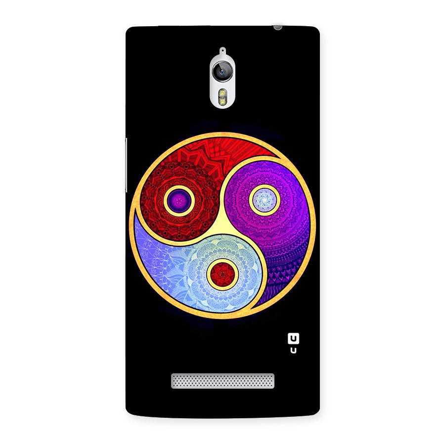 Yin Yang Mandala Design Back Case for Oppo Find 7