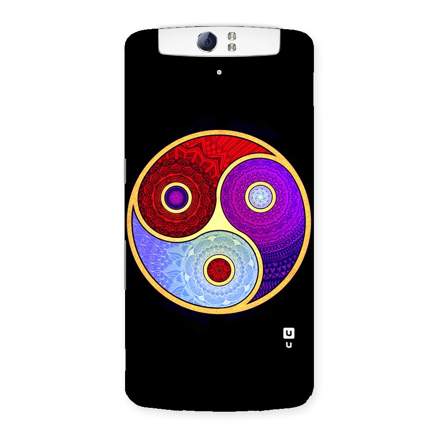 Yin Yang Mandala Design Back Case for Oppo N1