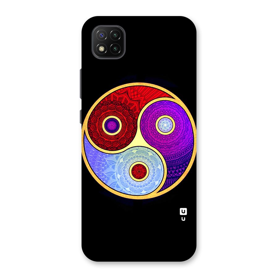 Yin Yang Mandala Design Back Case for Poco C3