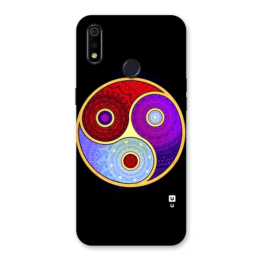 Yin Yang Mandala Design Back Case for Realme 3i