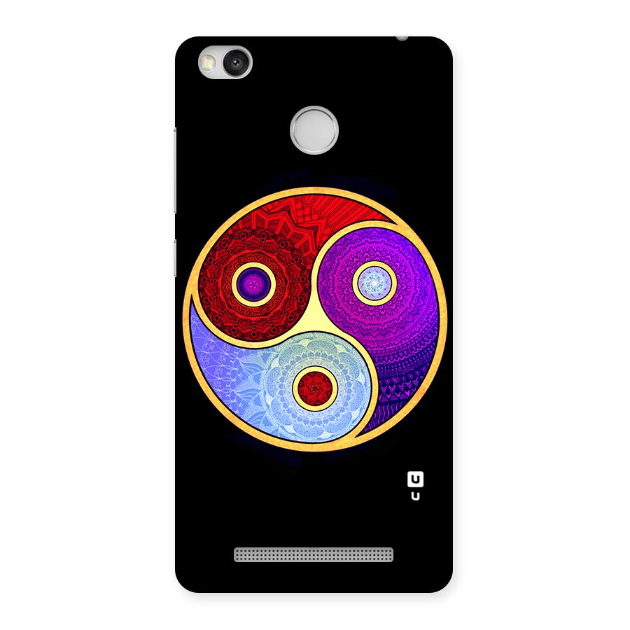 Yin Yang Mandala Design Back Case for Redmi 3S Prime