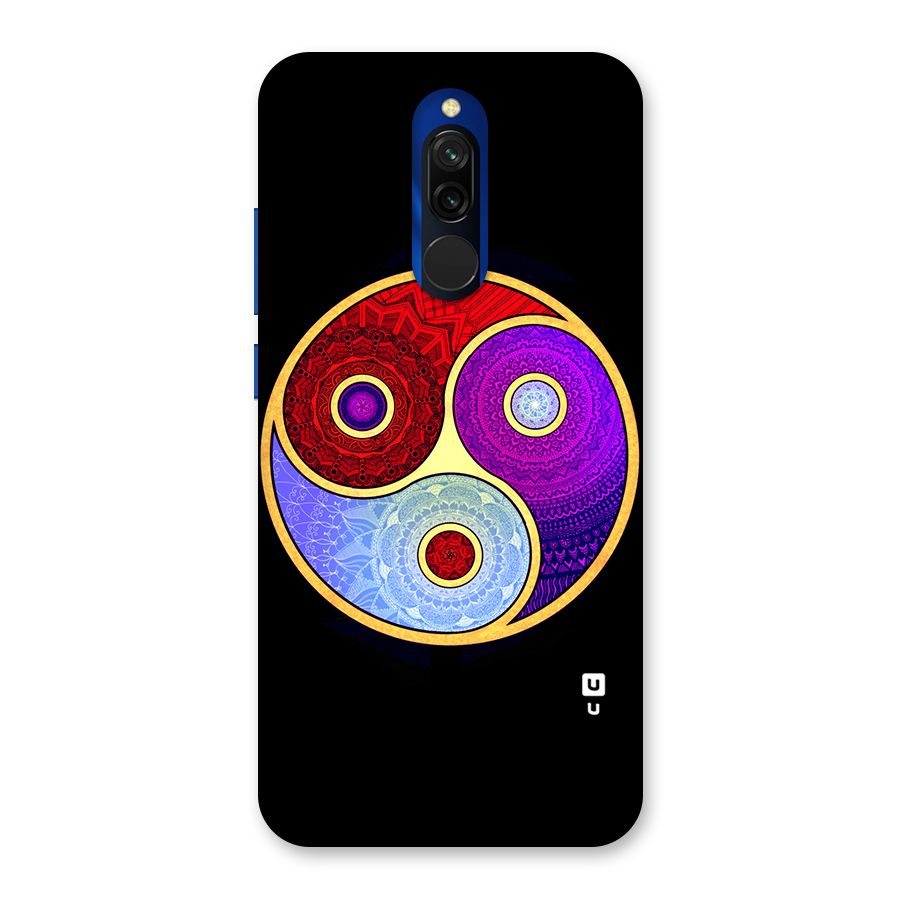 Yin Yang Mandala Design Back Case for Redmi 8