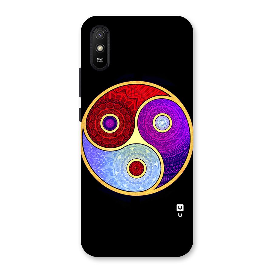 Yin Yang Mandala Design Back Case for Redmi 9A
