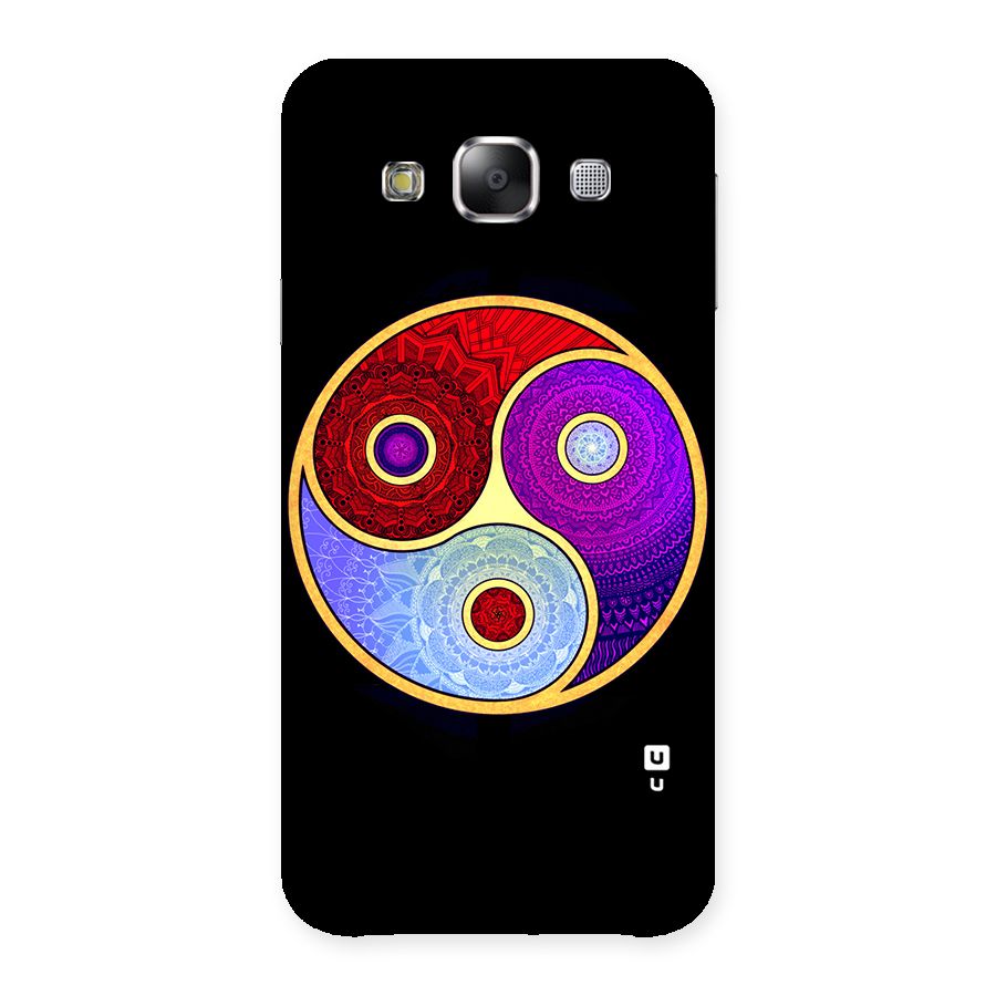 Yin Yang Mandala Design Back Case for Samsung Galaxy E5