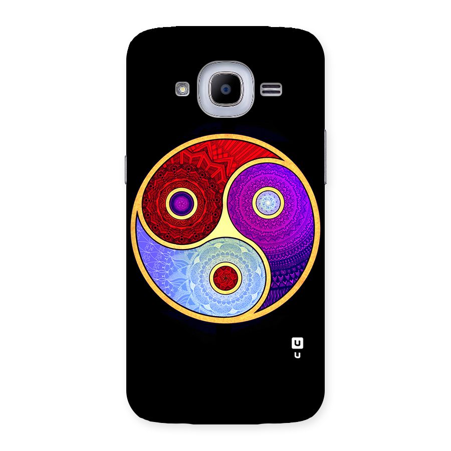 Yin Yang Mandala Design Back Case for Samsung Galaxy J2 Pro