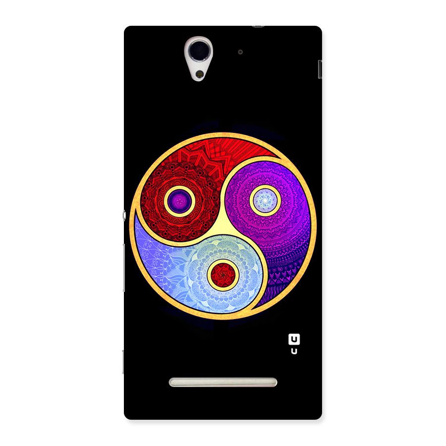 Yin Yang Mandala Design Back Case for Sony Xperia C3
