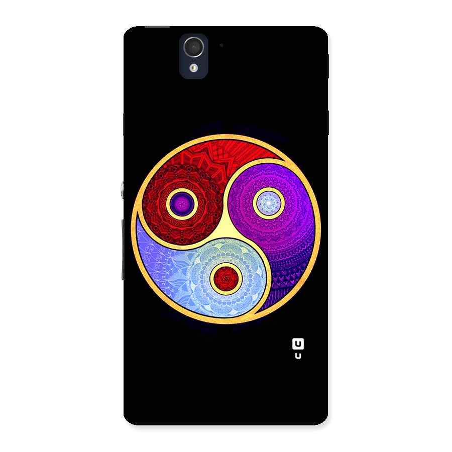 Yin Yang Mandala Design Back Case for Sony Xperia Z
