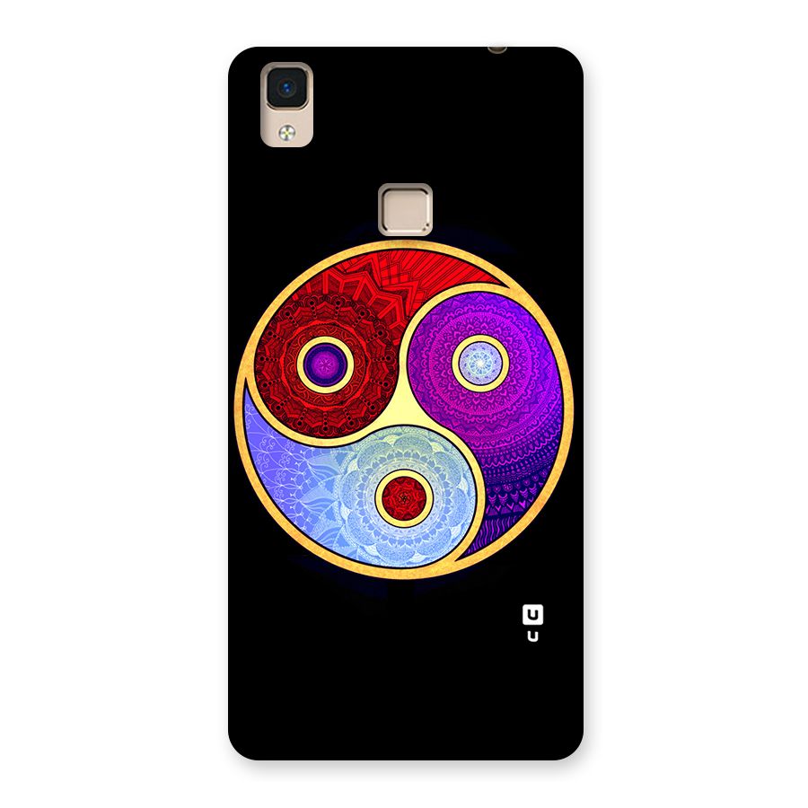 Yin Yang Mandala Design Back Case for V3 Max