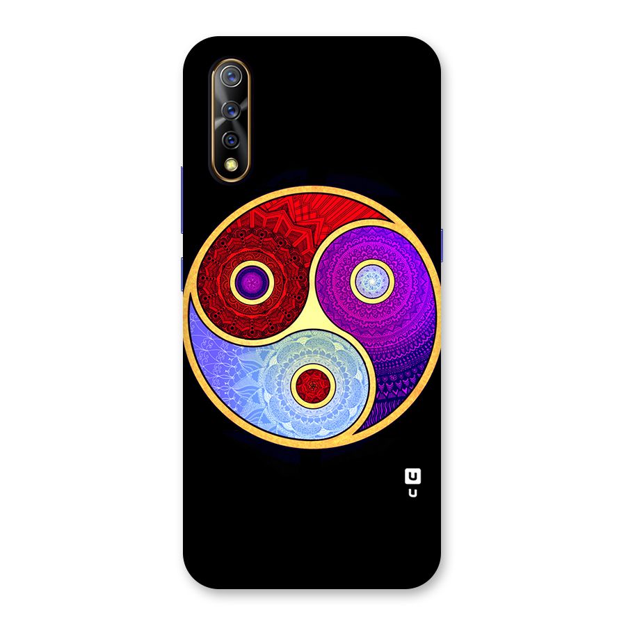 Yin Yang Mandala Design Back Case for Vivo S1