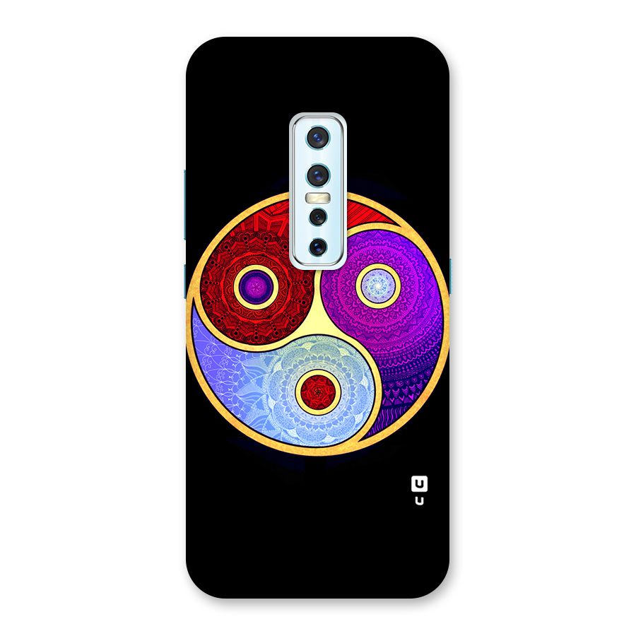 Yin Yang Mandala Design Back Case for Vivo V17 Pro