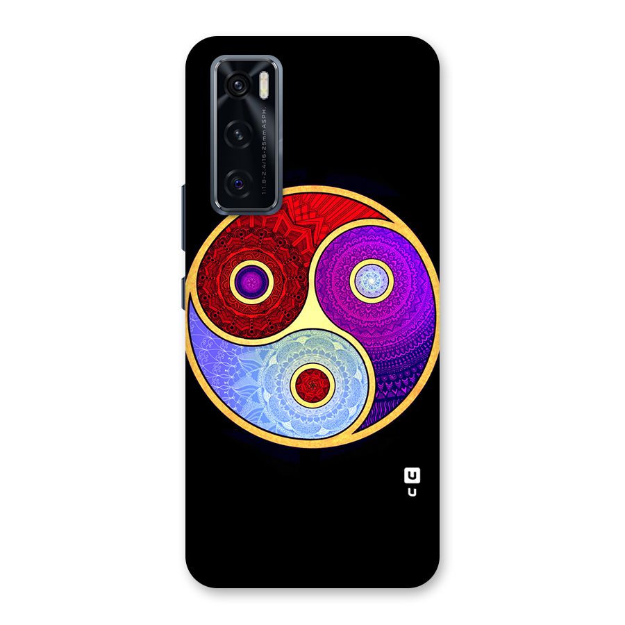 Yin Yang Mandala Design Back Case for Vivo V20 SE