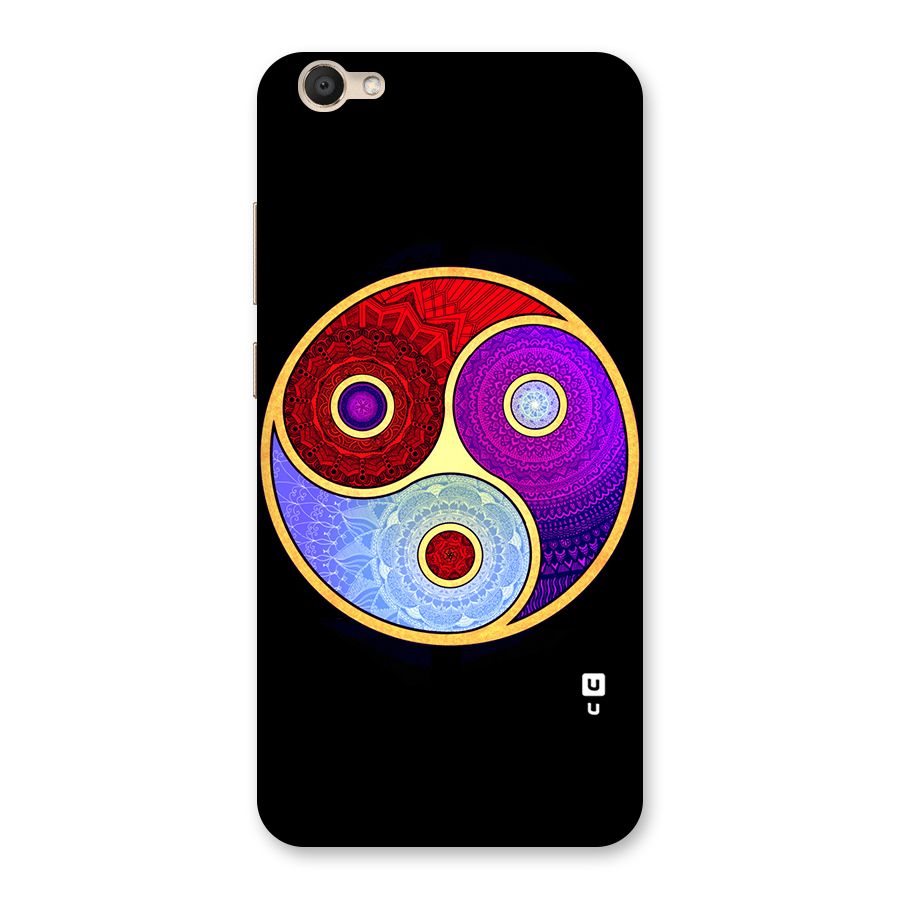 Yin Yang Mandala Design Back Case for Vivo V5