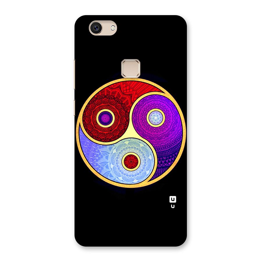 Yin Yang Mandala Design Back Case for Vivo V7