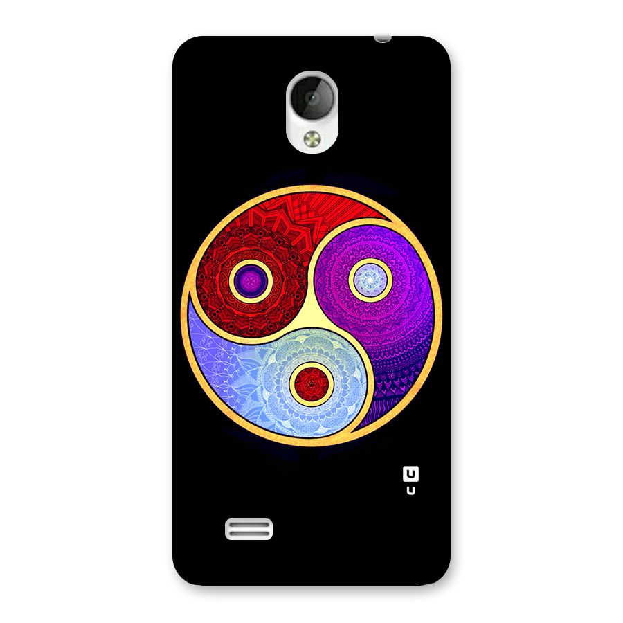 Yin Yang Mandala Design Back Case for Vivo Y21