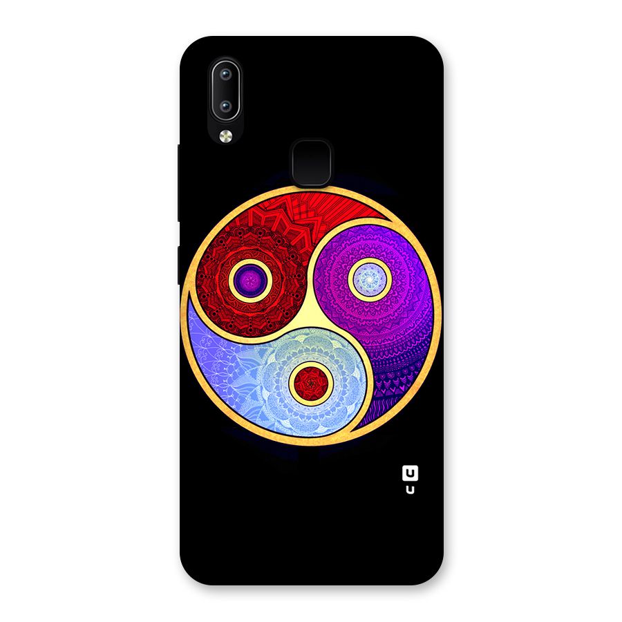 Yin Yang Mandala Design Back Case for Vivo Y93