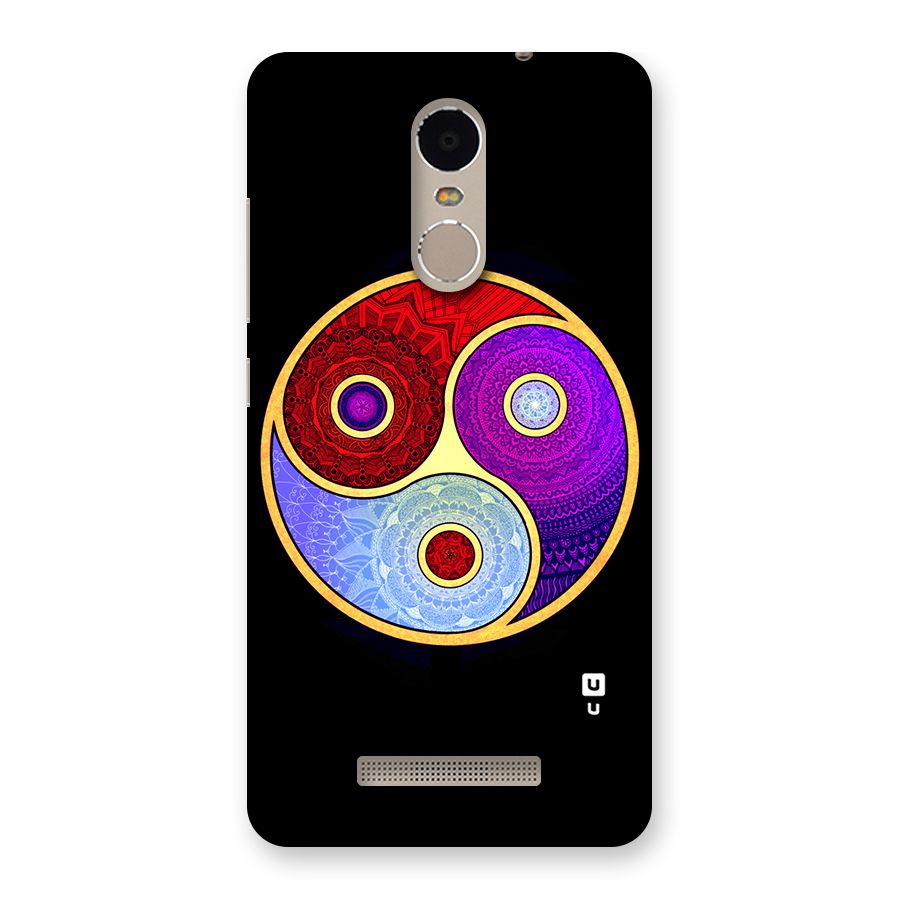 Yin Yang Mandala Design Back Case for Xiaomi Redmi Note 3