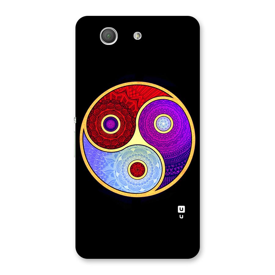 Yin Yang Mandala Design Back Case for Xperia Z3 Compact
