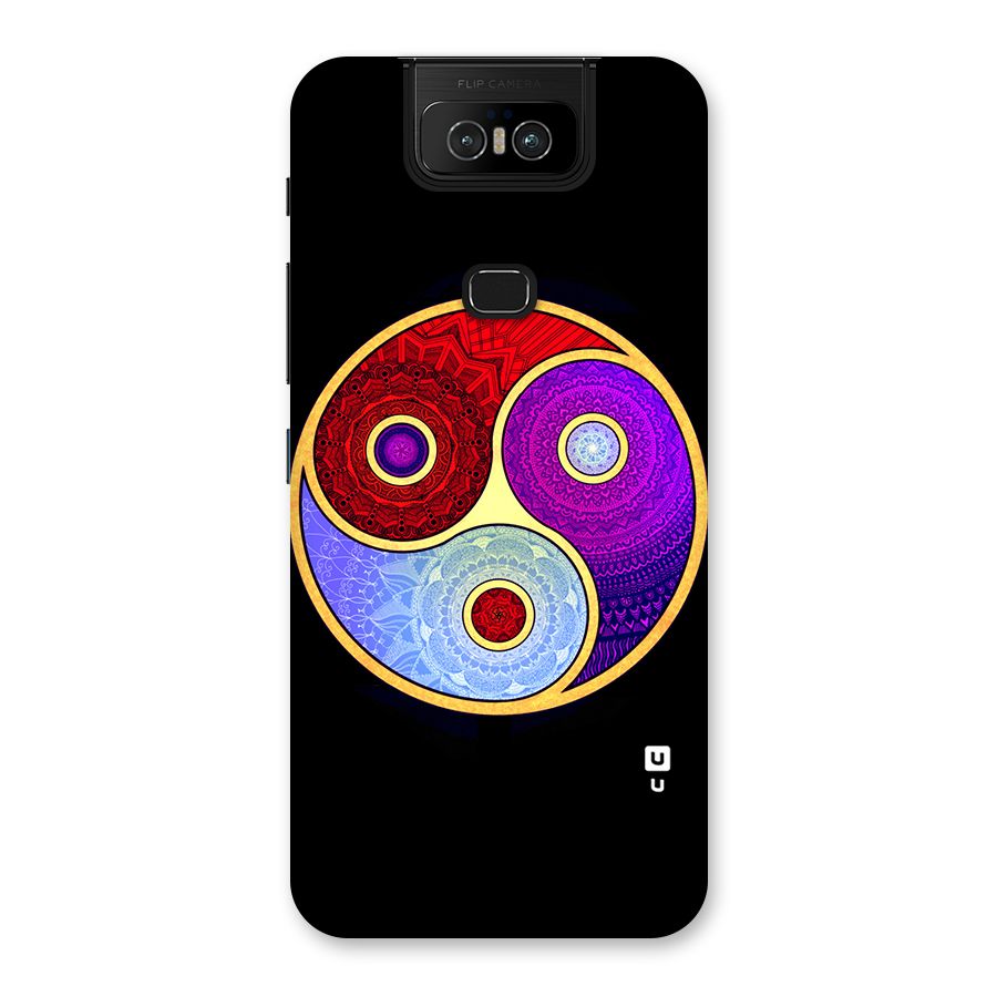 Yin Yang Mandala Design Back Case for Zenfone 6z