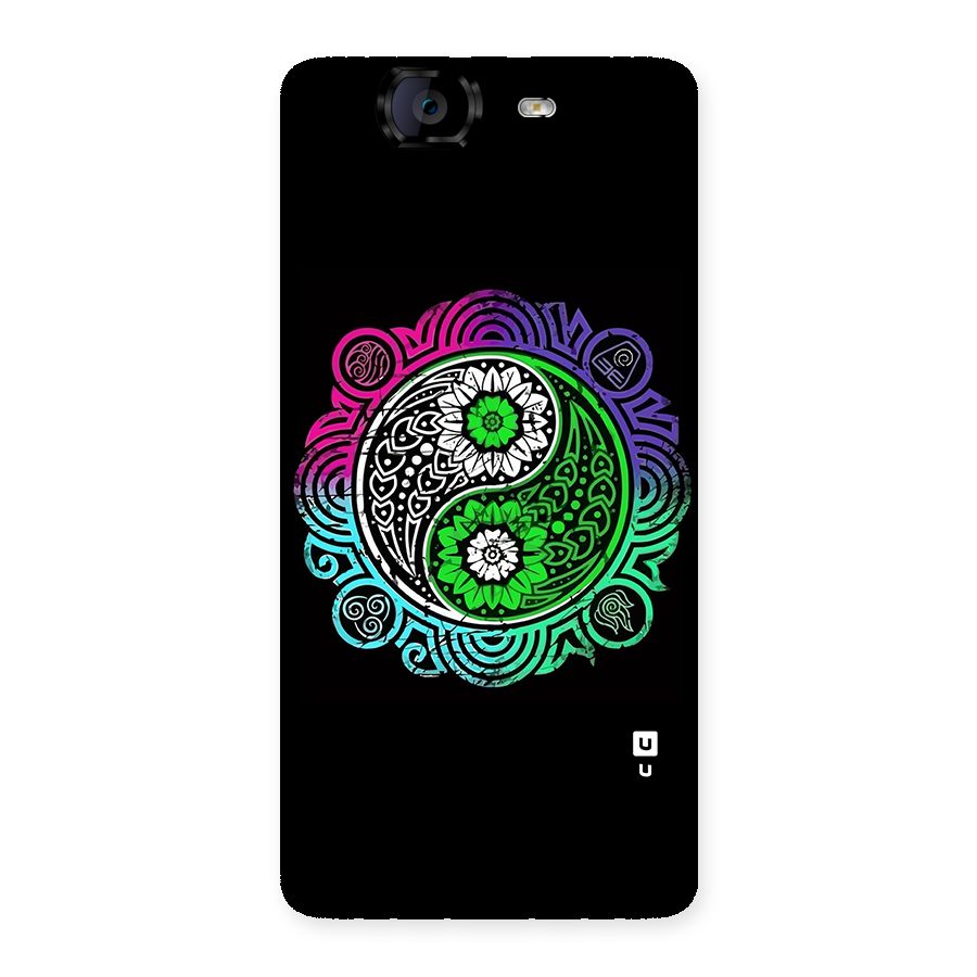 Yin and Yang Colorful Mandala Back Case for Canvas Knight A350