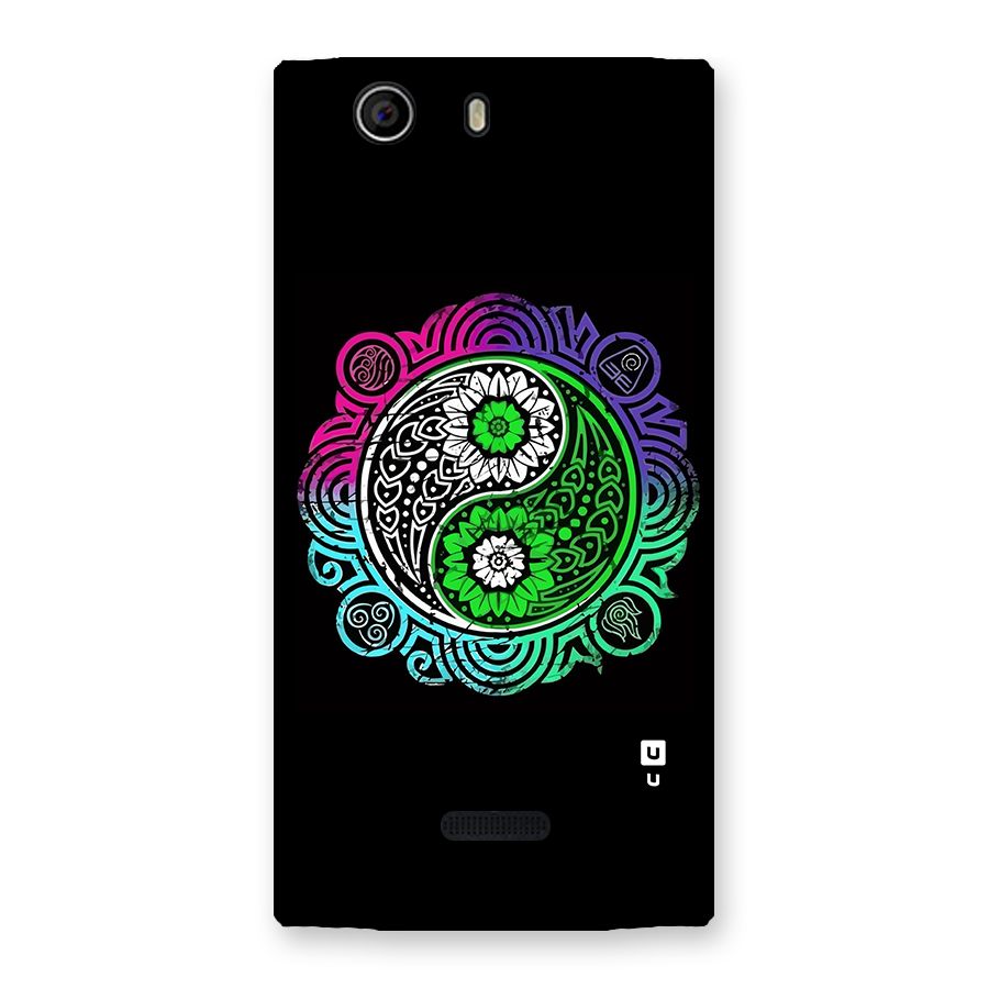 Yin and Yang Colorful Mandala Back Case for Canvas Nitro 2 E311