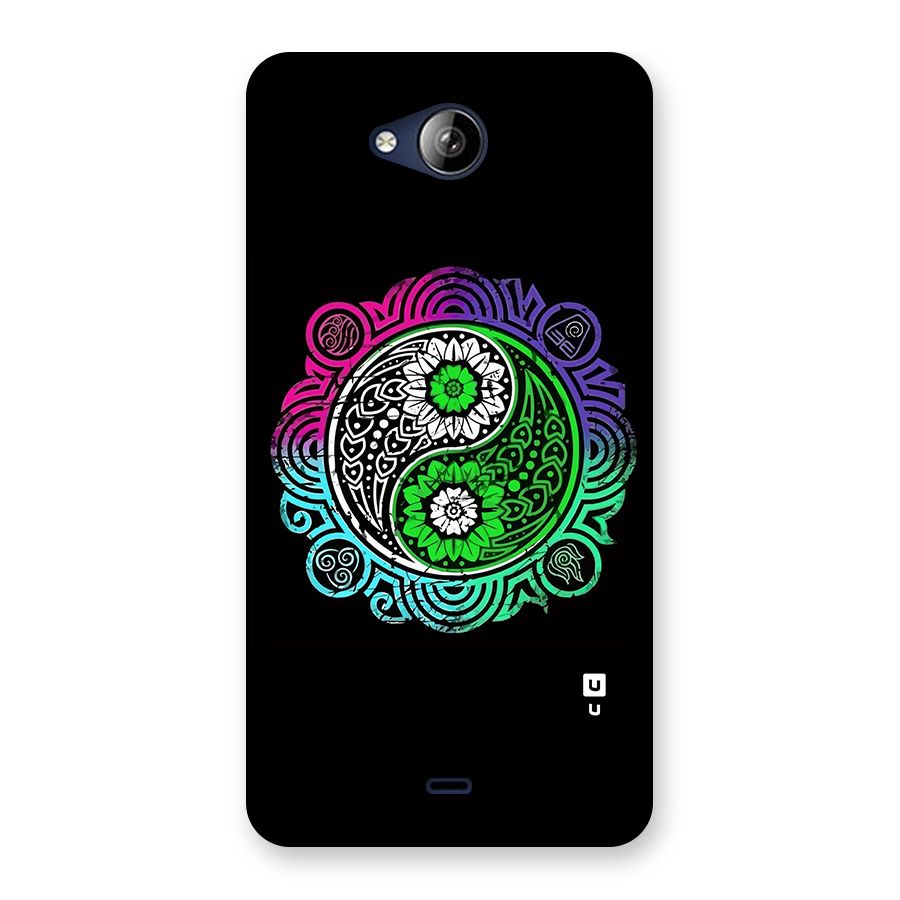 Yin and Yang Colorful Mandala Back Case for Canvas Play Q355