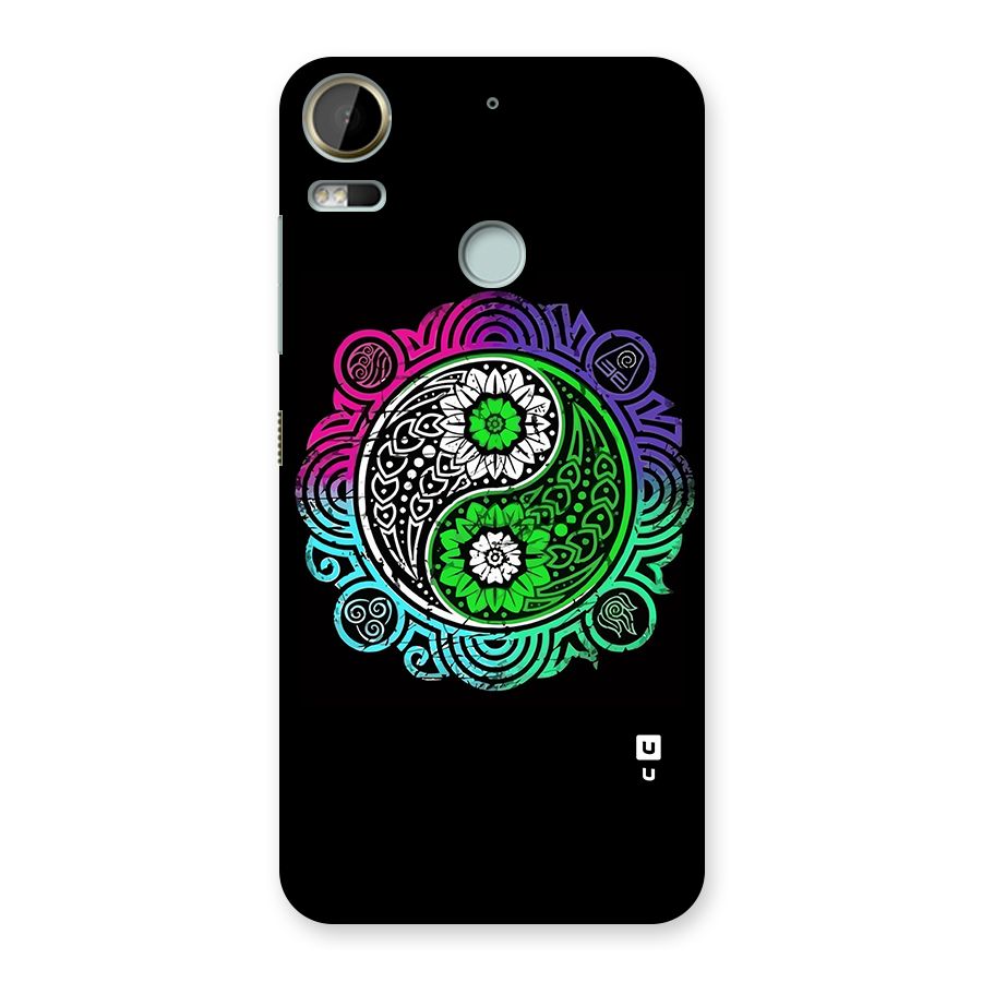 Yin and Yang Colorful Mandala Back Case for Desire 10 Pro