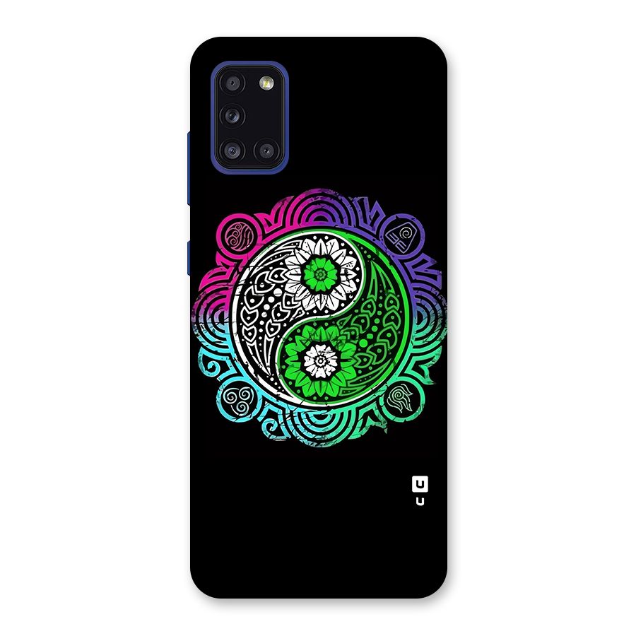 Yin and Yang Colorful Mandala Back Case for Galaxy A31