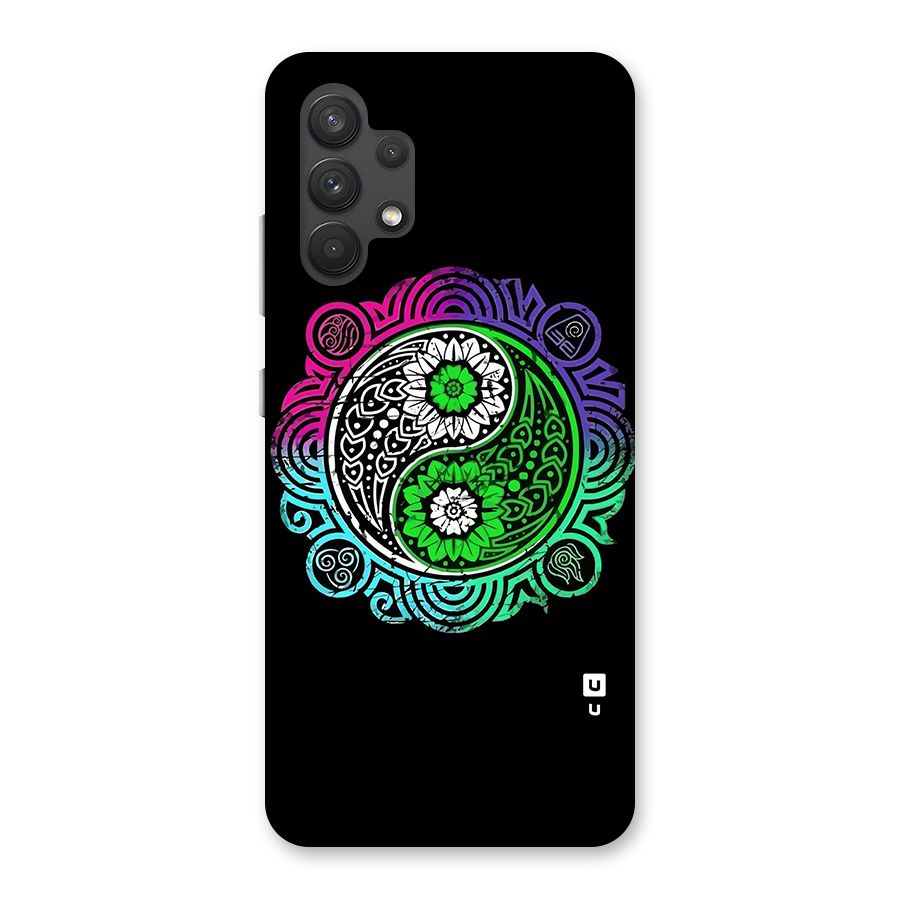 Yin and Yang Colorful Mandala Back Case for Galaxy A32