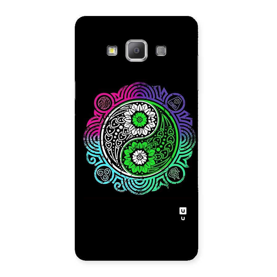 Yin and Yang Colorful Mandala Back Case for Galaxy A7