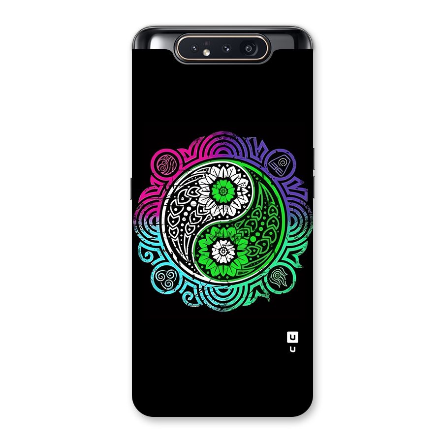 Yin and Yang Colorful Mandala Back Case for Galaxy A80