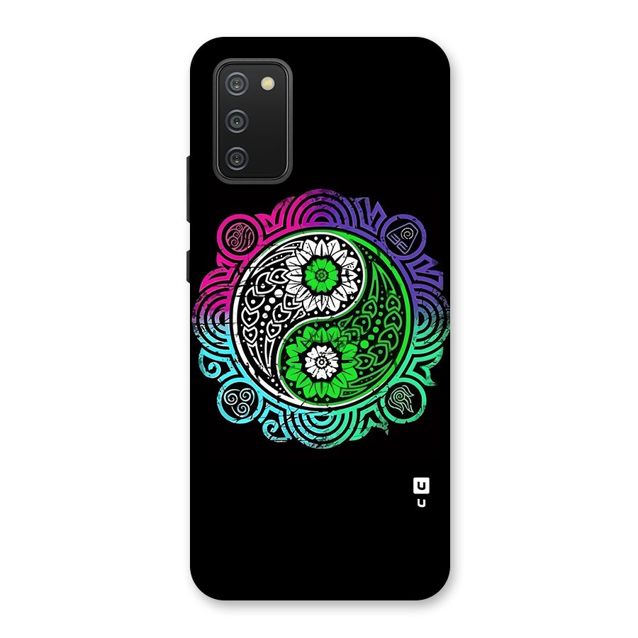 Yin and Yang Colorful Mandala Back Case for Galaxy M02s