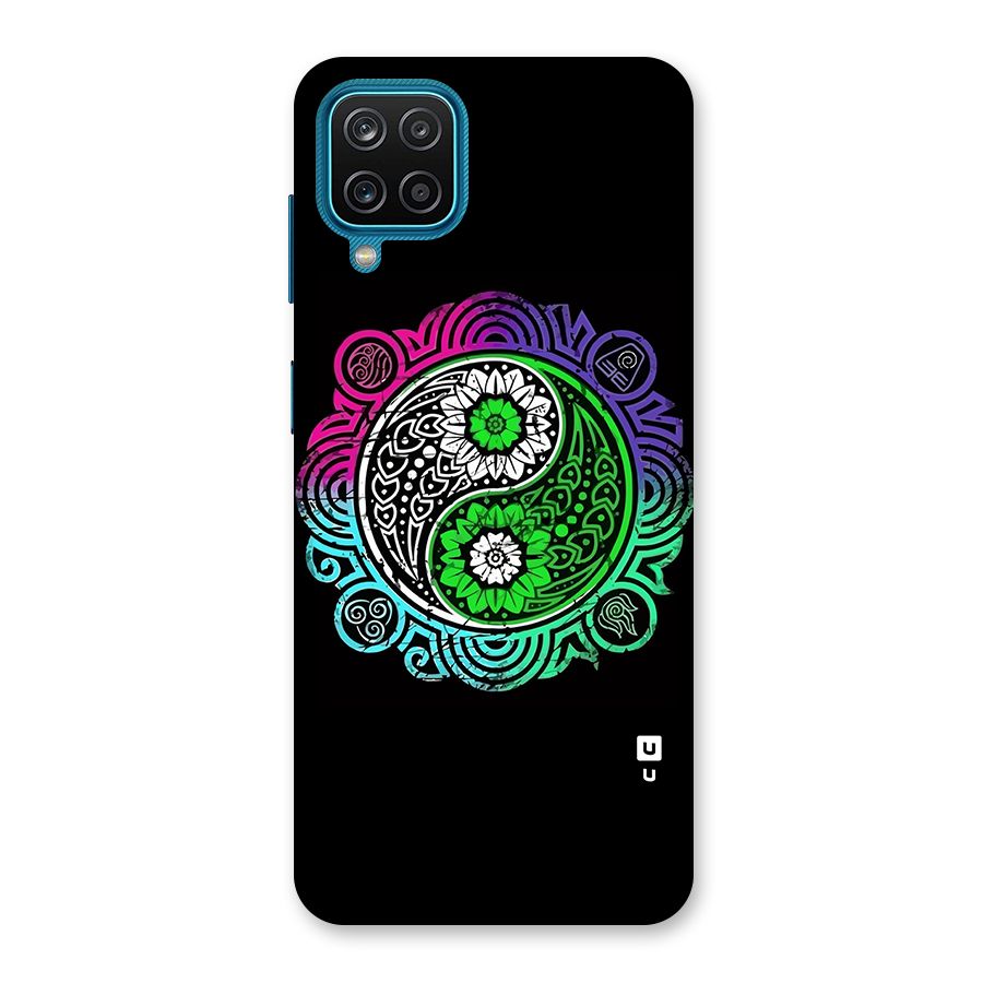 Yin and Yang Colorful Mandala Back Case for Galaxy M12