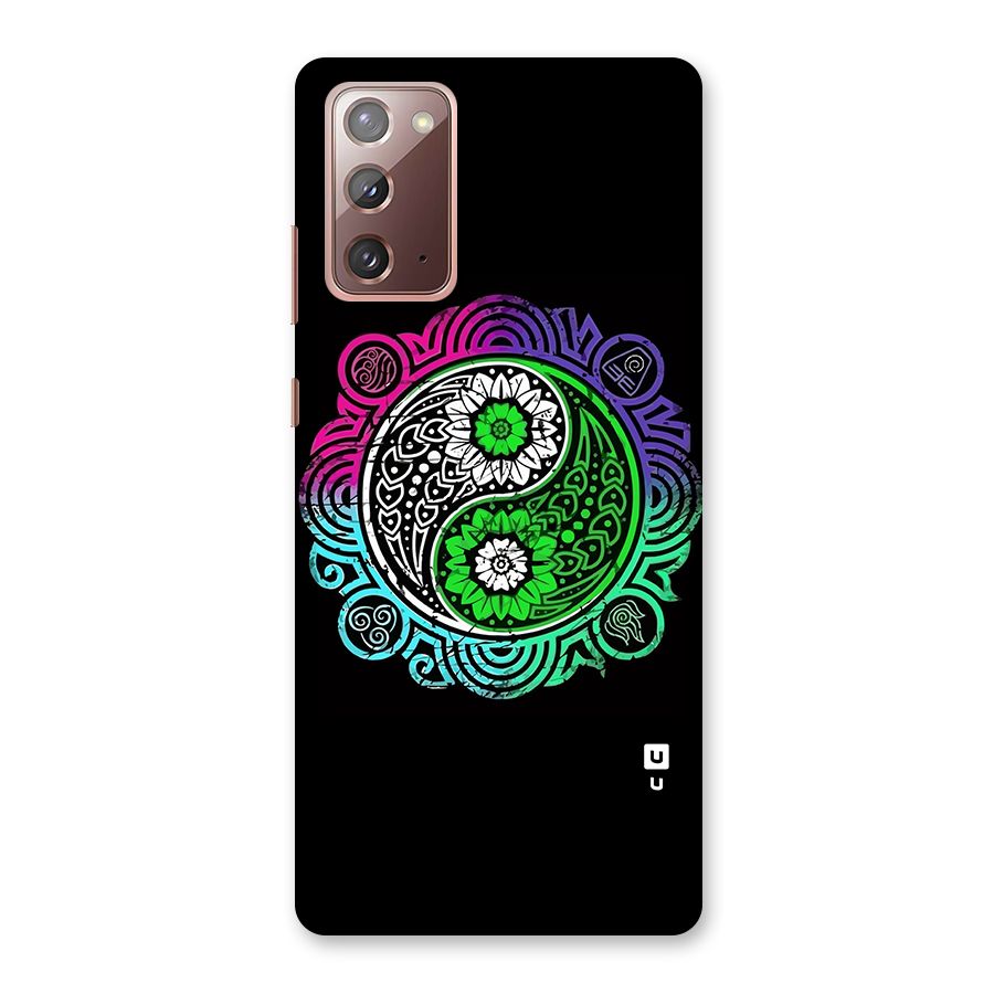Yin and Yang Colorful Mandala Back Case for Galaxy Note 20