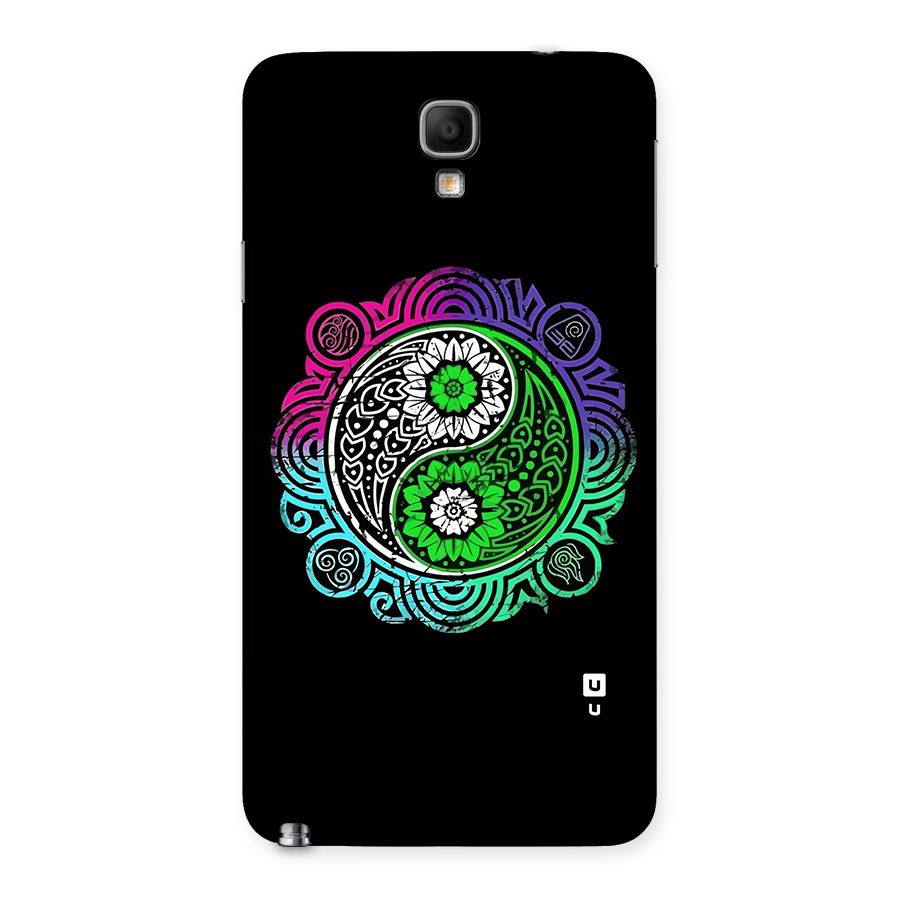 Yin and Yang Colorful Mandala Back Case for Galaxy Note 3 Neo