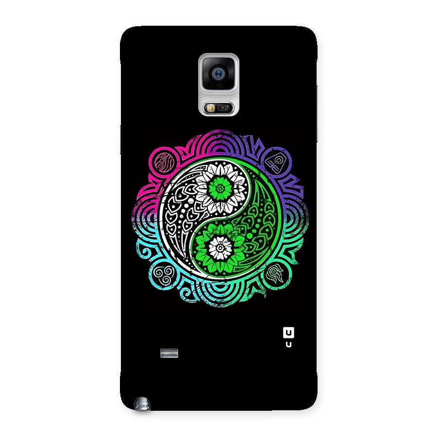 Yin and Yang Colorful Mandala Back Case for Galaxy Note 4