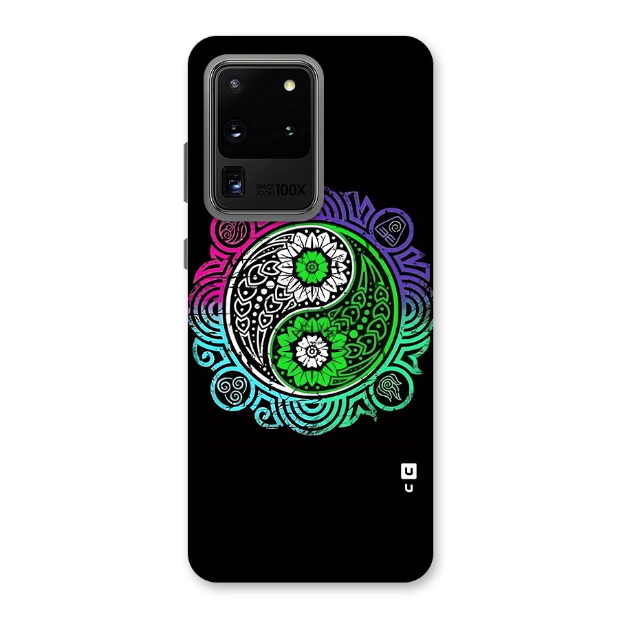 Yin and Yang Colorful Mandala Back Case for Galaxy S20 Ultra