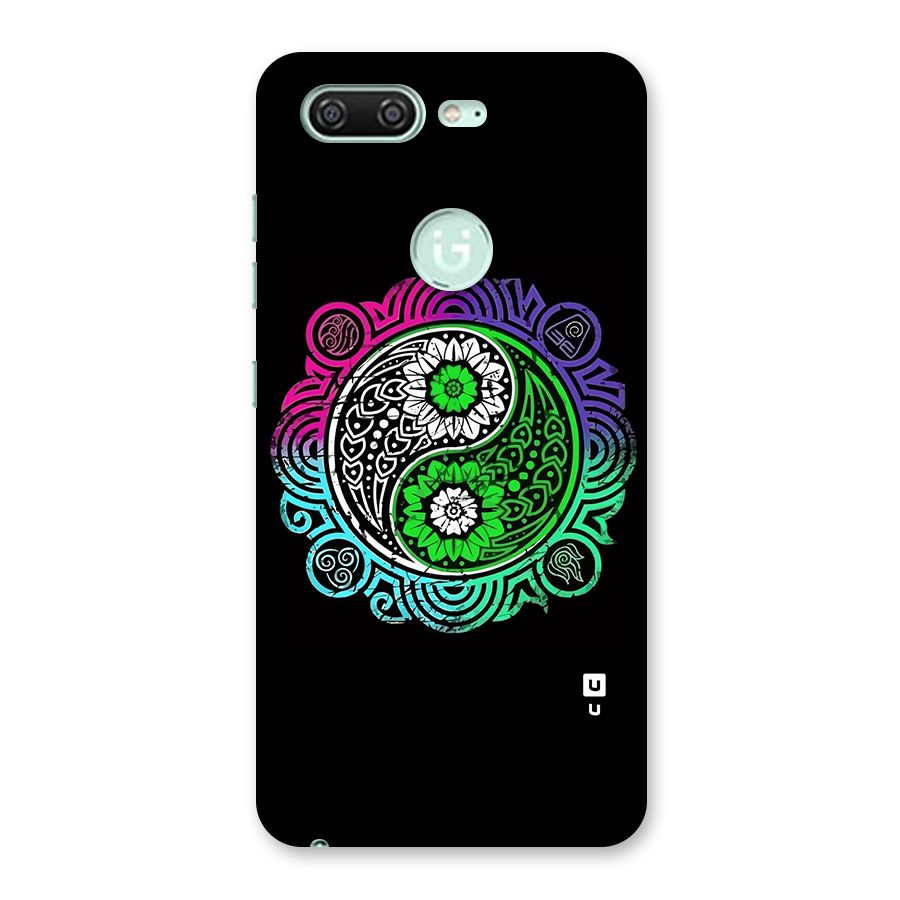 Yin and Yang Colorful Mandala Back Case for Gionee S10
