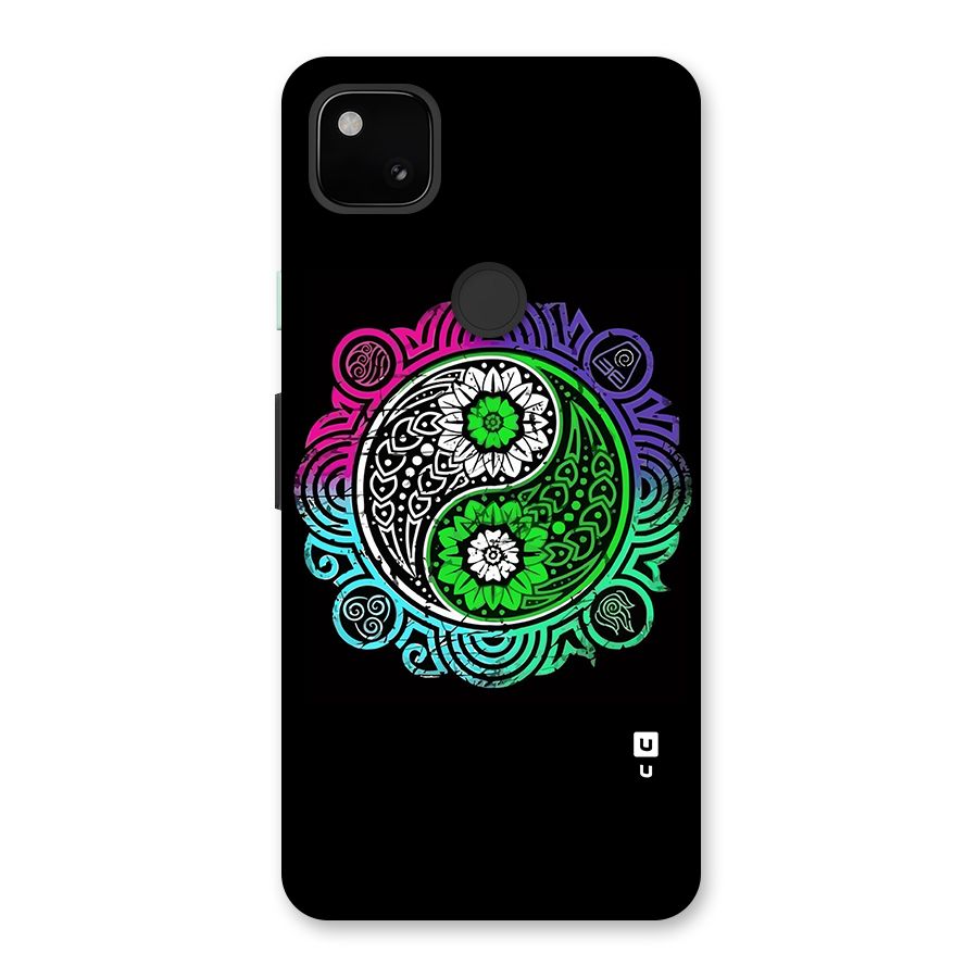 Yin and Yang Colorful Mandala Glass Back Case for Google Pixel 4a