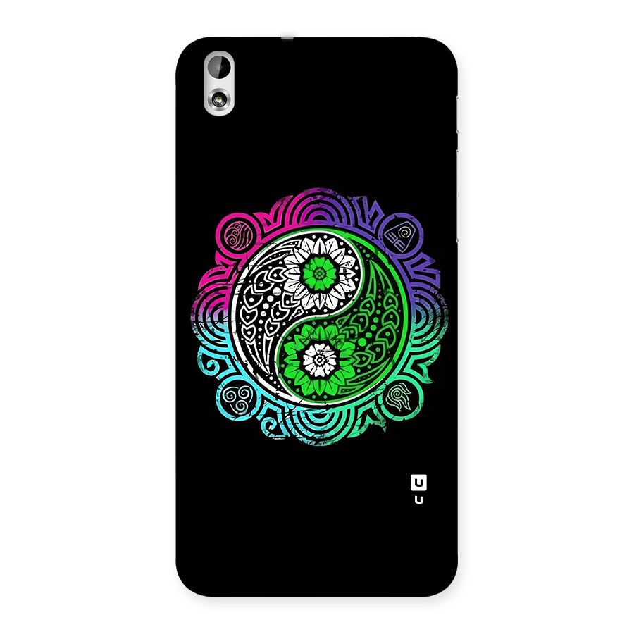 Yin and Yang Colorful Mandala Back Case for HTC Desire 816s