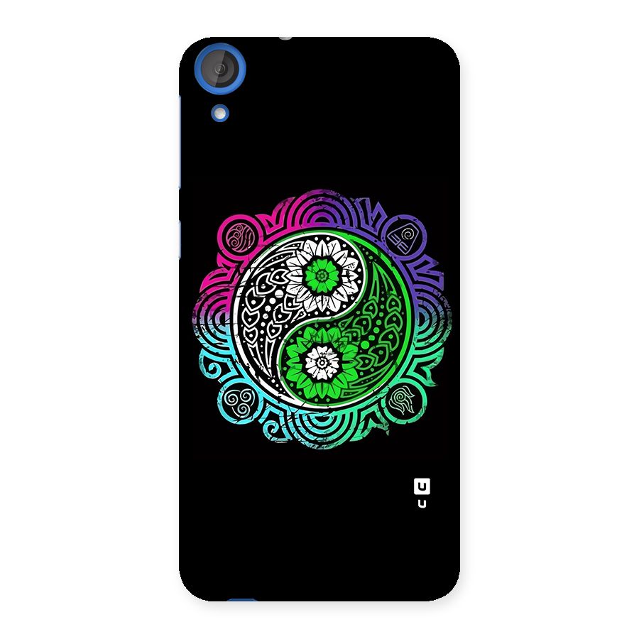 Yin and Yang Colorful Mandala Back Case for HTC Desire 820s